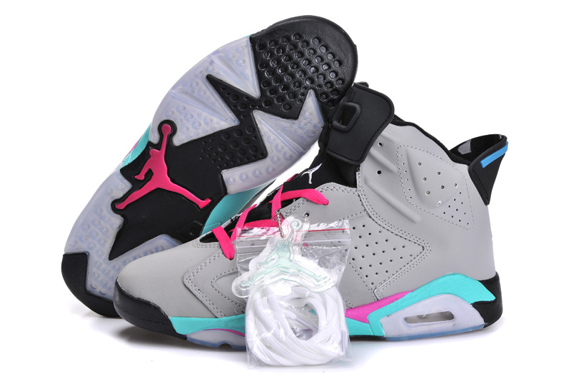 Air Jordan 6 Mens Shoes Gray/Red/Greem Online